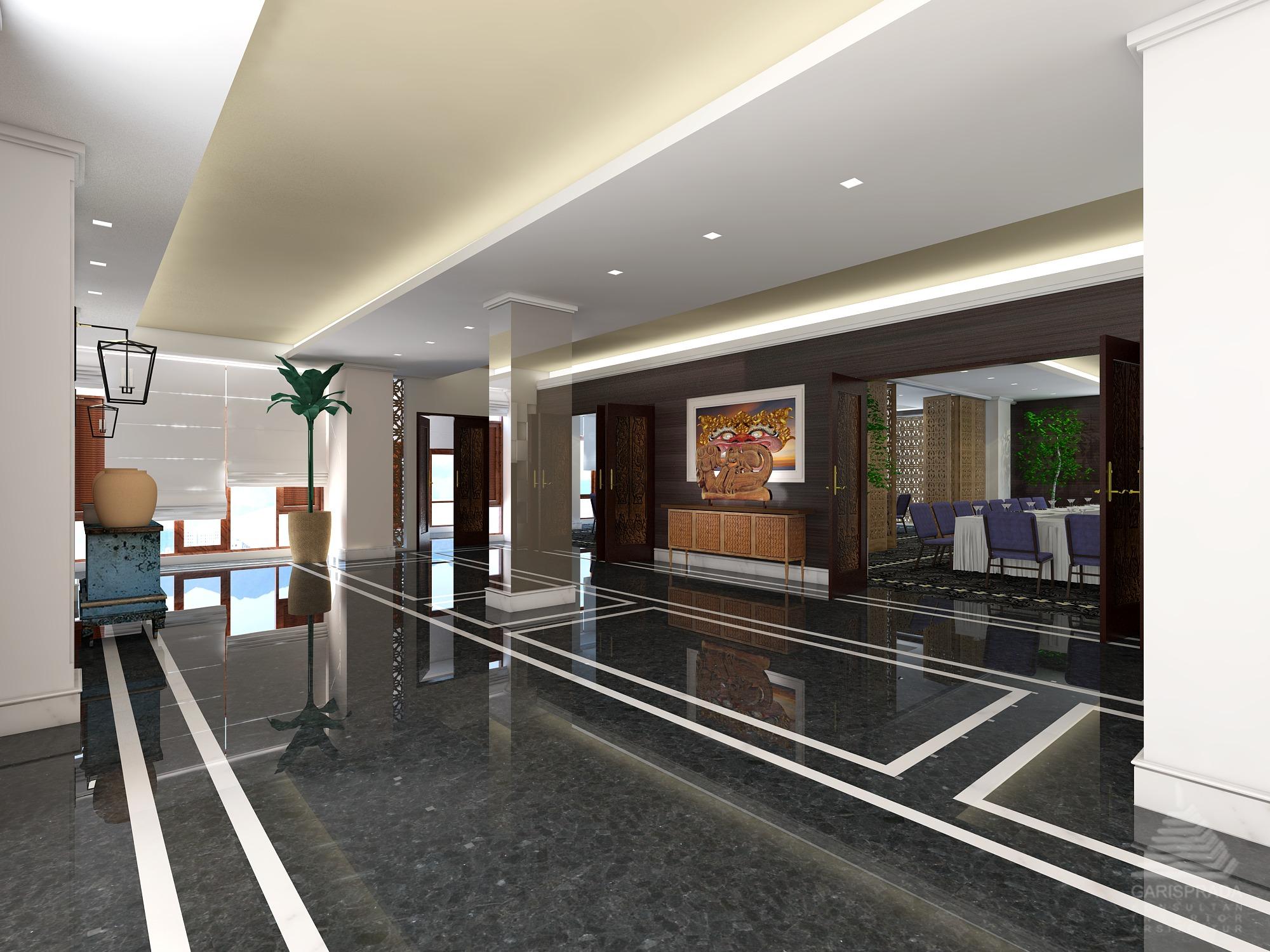 ジャンブルウック オセアノ スミニャック ホテル エクステリア 写真 3D rendering of a hotel lobby